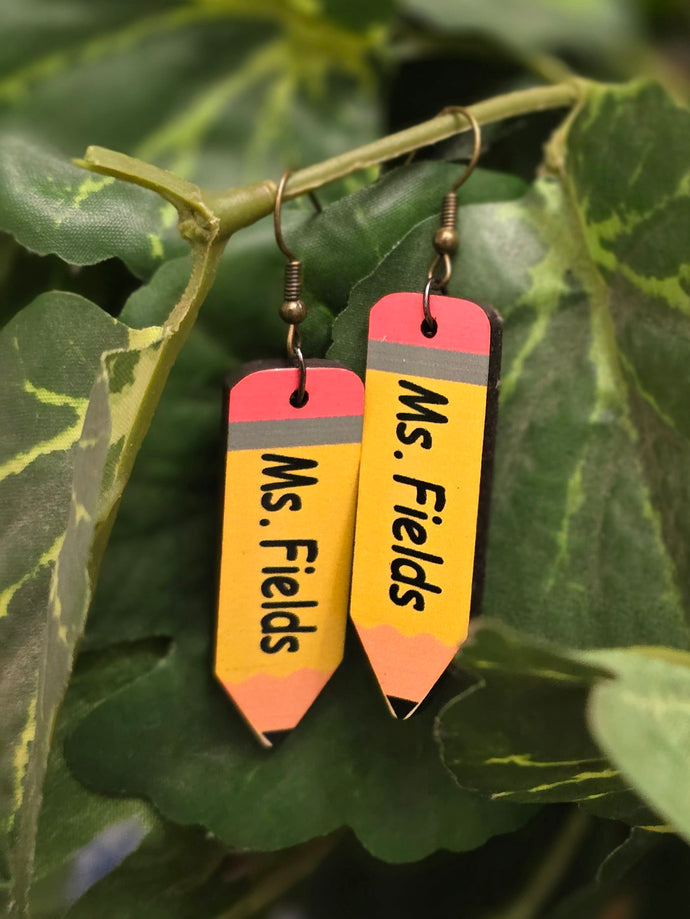 Educator Pencil Earrings